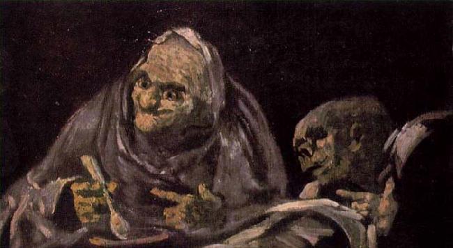 Francisco de goya y Lucientes Two Women Eating France oil painting art